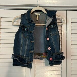 Matilda Jane girls denim vest size 10